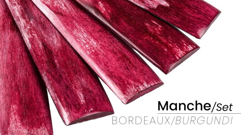 Manche en os de buffle teinté d’Inde pour couteau | Mercorne