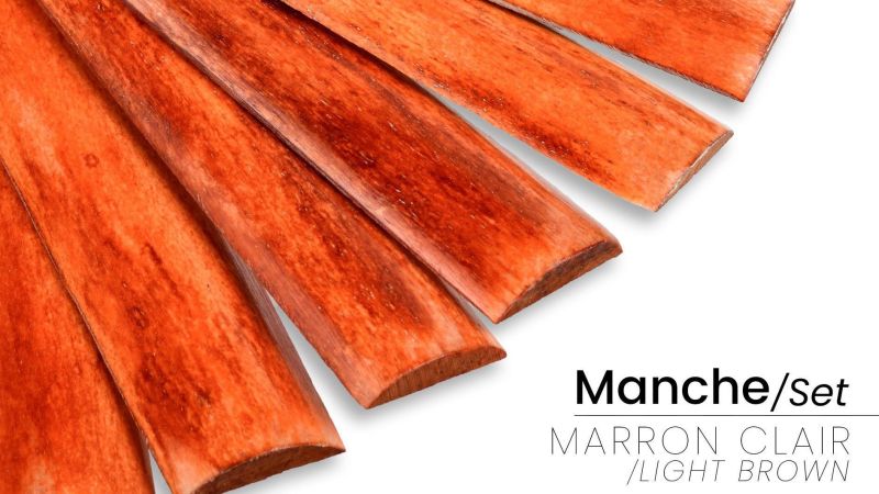 Manche en os de buffle teinté d’Inde pour couteau | Mercorne