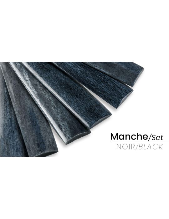 Manche en os de buffle teinté d’Inde pour couteau | Mercorne