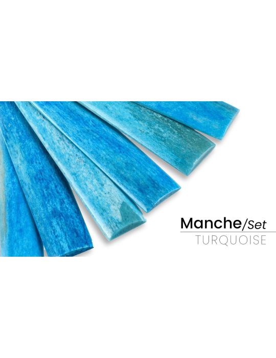 Manche en os de buffle teinté d’Inde pour couteau | Mercorne