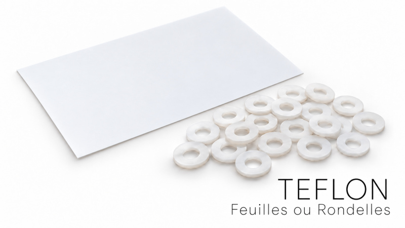 Fogli e rondelle in teflon per coltelli | Mercorne