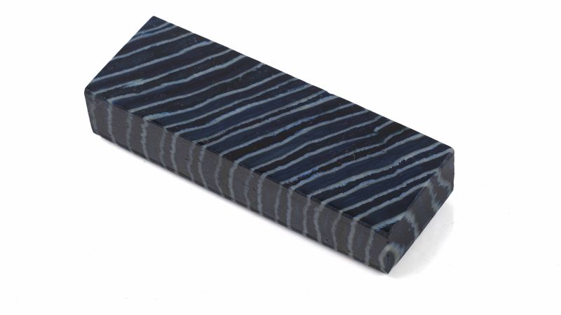 Bloc de molaire de mammouth stabilisé bleu by Raffir