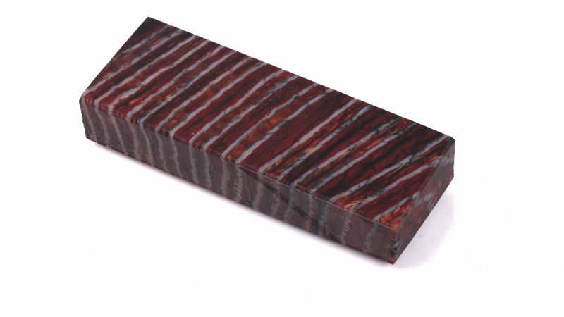 Bloc de molaire de mammouth stabilisé rouge by Raffir