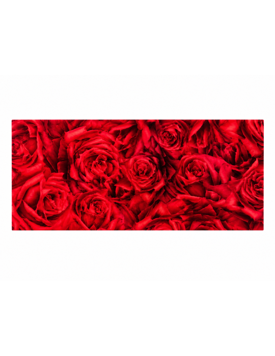 Platte mit eingearbeiteten Blumenmotiven aus Stoff | Mercorne
