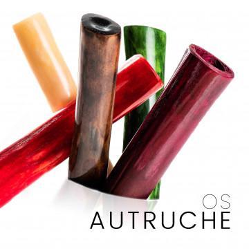 Ostrich bone (natural, dyed, stabilized)