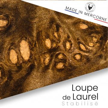 Stabilized laurel burl : French made – sells in block and handle