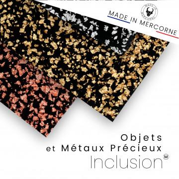 Inclusions d’objets et de métaux précieux - Fabrication française