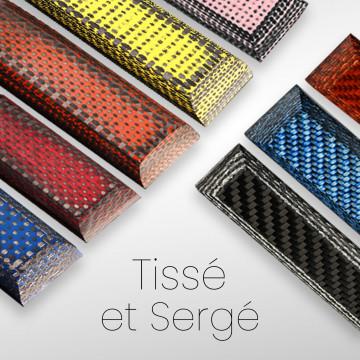 Kohlefaser gewebt / Twill für Messer