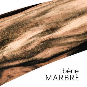 Ebène marbré du Cameroun - Veinage inédit, singularité de croissance