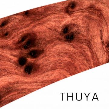 Thuya burl - uniques pieces : hande and block for knife making