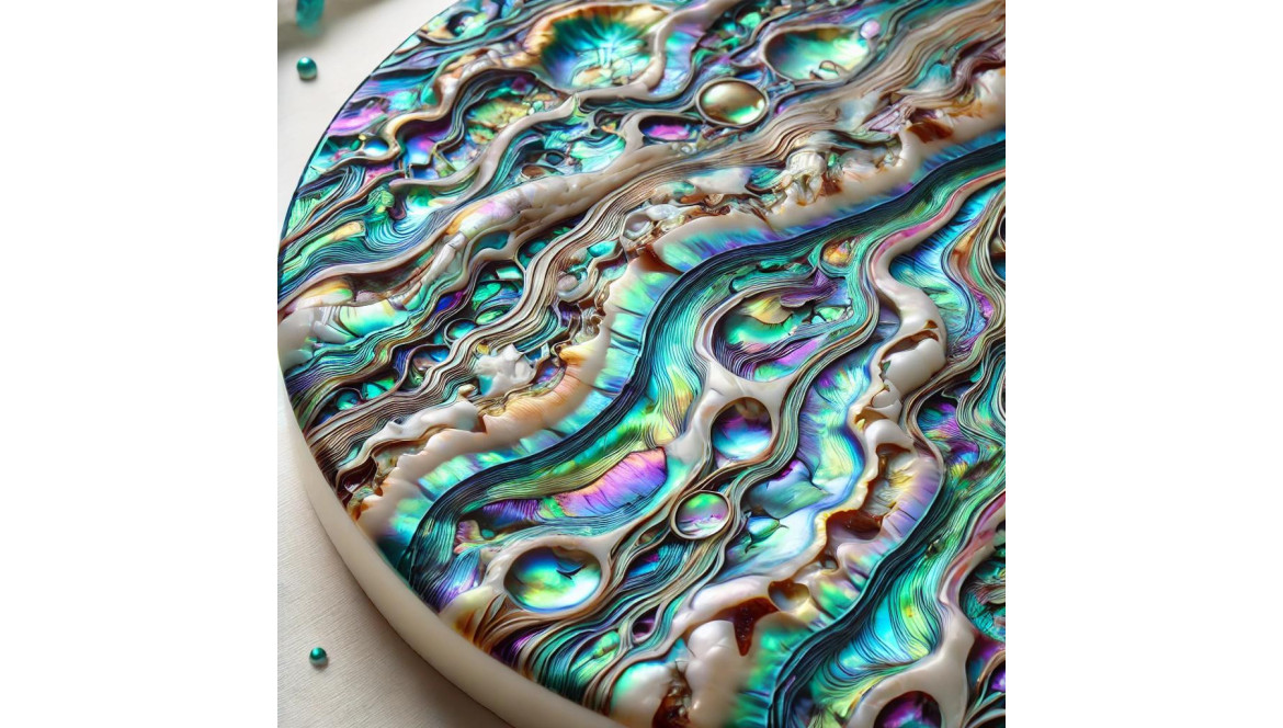 Reconstituted Abalone for Knife Handles